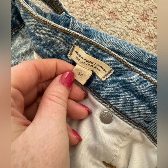 Madewell Curvy Perfect Vintage Wide Leg Crop - Picture 2 of 4